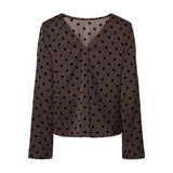 PIECES Pieces damblus PCJYTTA Blouse Hot Fudge