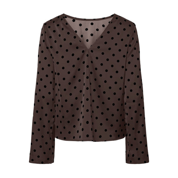 PIECES Pieces damblus PCJYTTA Blouse Hot Fudge