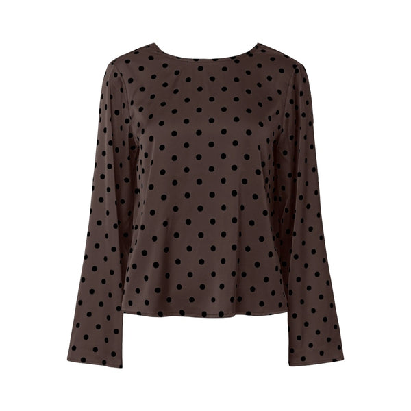 PIECES Pieces damblus PCJYTTA Blouse Hot Fudge