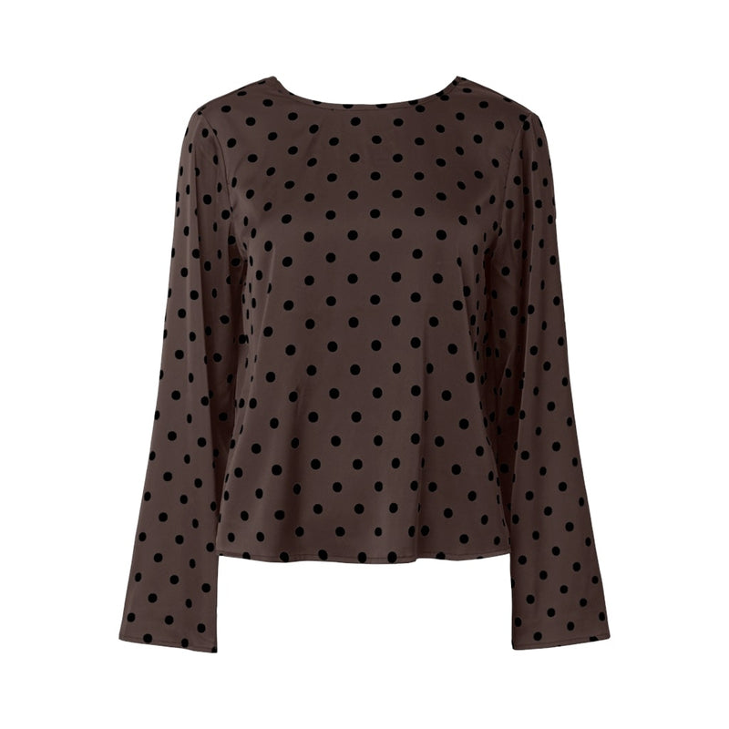 PIECES Pieces damblus PCJYTTA Blouse Hot Fudge