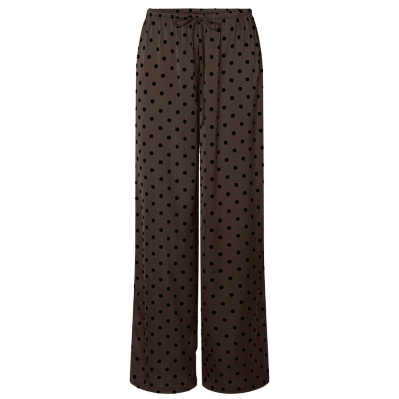 PIECES Pieces dambyxor PCJYTTA Pant Hot Fudge Black dots