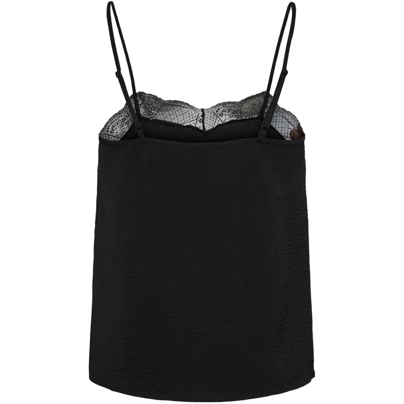PIECES Pieces dam PCTIFFANY STRAP LACE TOP NOOS BC Top Black