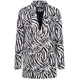 PIECES Pieces dam kavaj PCSIZE Restudsalg Bright White Black Zebra