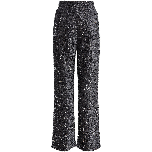 PIECES Pieces dam byxor PCKAM Restudsalg Magnet Black silver sequins