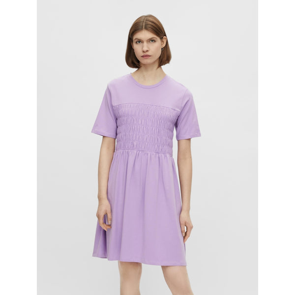 PIECES Pieces dam dress PCCHRISSY Restudsalg Sheer Lilac