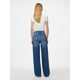 PIECES Pieces dame jeans PCSILKE Jeans Medium blue denim