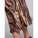 PIECES Pieces dam kjol PCMONALISE Restudsalg Chicory Coffee TIGER
