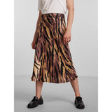 PIECES Pieces dam kjol PCMONALISE Restudsalg Chicory Coffee TIGER