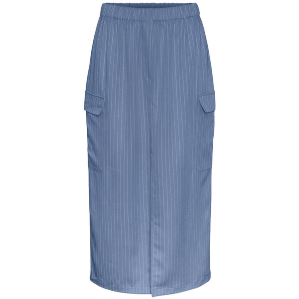 PIECES Pieces dam kjol PCSANNY Skirt Medium Blue Denim WHITE