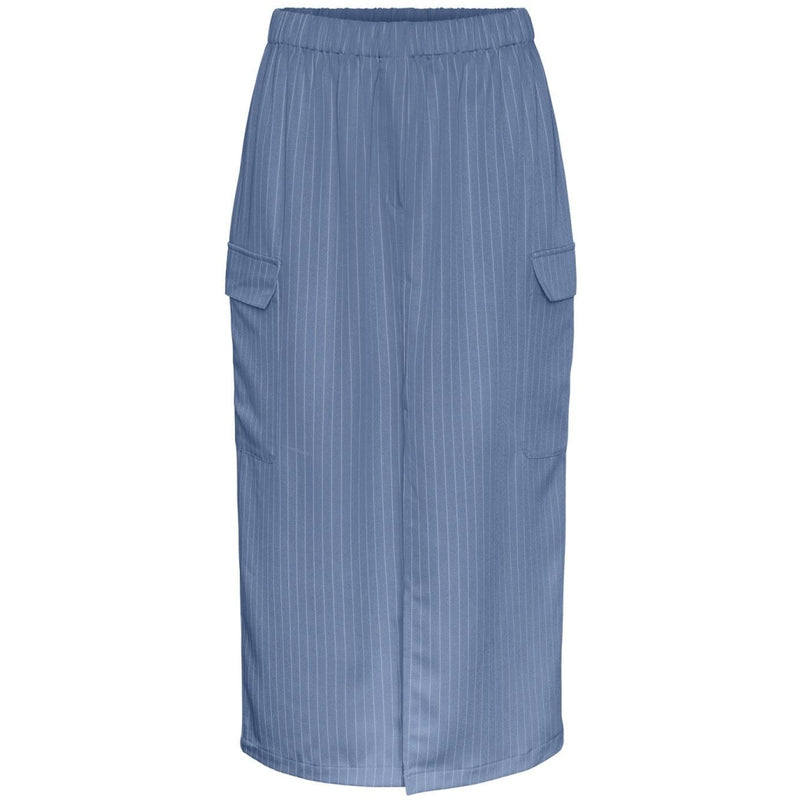 PIECES Pieces dam kjol PCSANNY Skirt Medium Blue Denim WHITE