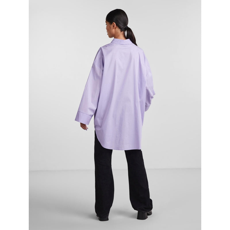 PIECES Pieces dam skjorta PCDESSI Shirt Lavender