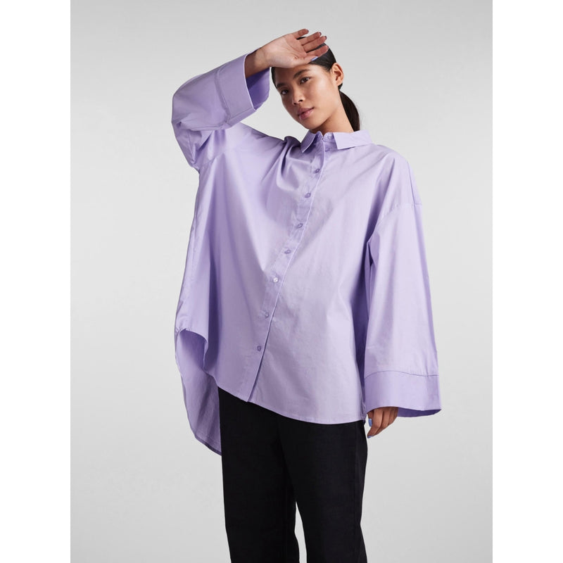 PIECES Pieces dam skjorta PCDESSI Shirt Lavender