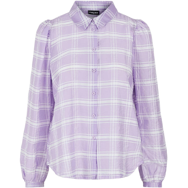 PIECES Pieces dam skjorta PCVENNI Restudsalg Purple Heather