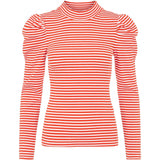 PIECES Pieces dame top PCANNA Restudsalg Cherry