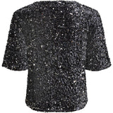 PIECES Pieces dam top PCKAM Top Magnet Black silver sequins