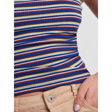 PIECES Pieces dam top PCLIPPA Restudsalg Burnt Henna STRIPES/SHPI/CDAN/FLOR/POGR