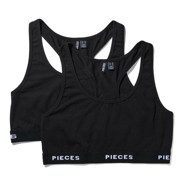 PIECES Pieces dame top PCLOGO Underwear Black