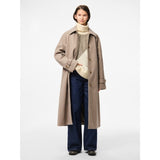 PIECES Pieces damkappa PCJOELLA Jacket Taupe Gray MELANGE