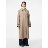 PIECES Pieces damkappa PCJOELLA Jacket Taupe Gray MELANGE