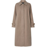 PIECES Pieces damkappa PCJOELLA Jacket Taupe Gray MELANGE