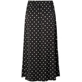 PIECES Pieces damkjol PCJYTTA Skirt Black White Dots