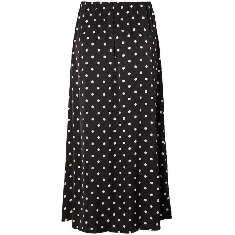 PIECES Pieces damkjol PCJYTTA Skirt Black White Dots