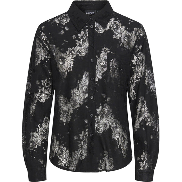 PIECES Pieces damskjorta PCNORINNE Shirt Black