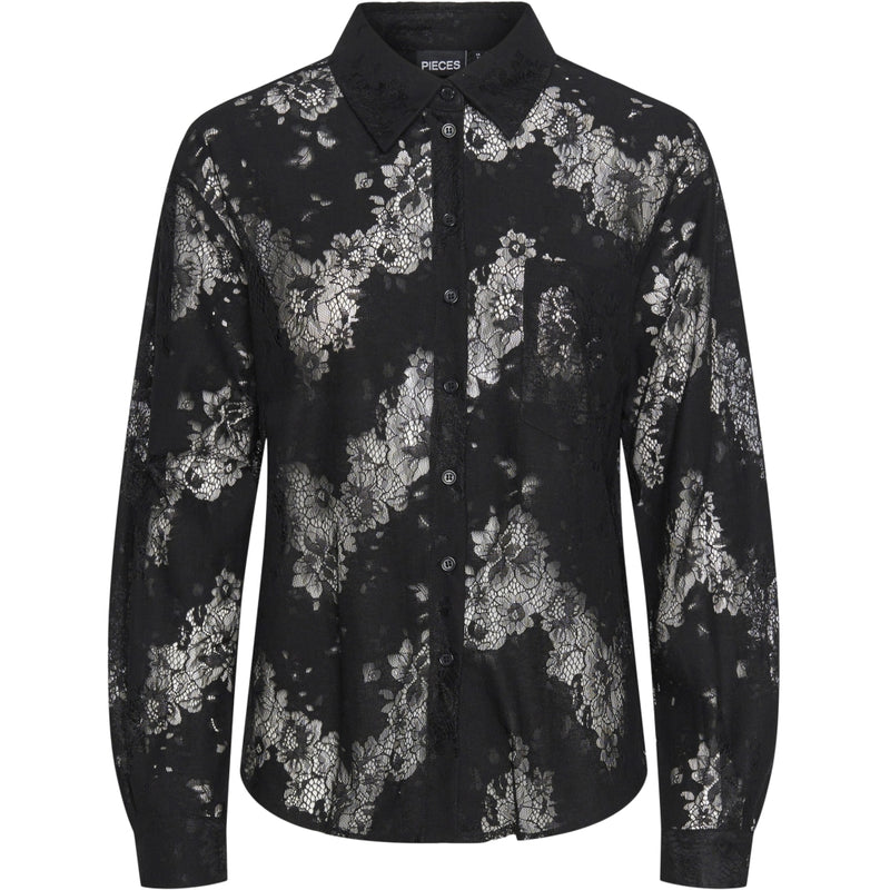 PIECES Pieces damskjorta PCNORINNE Shirt Black