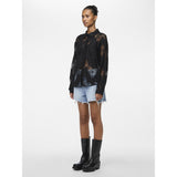 PIECES Pieces damskjorta PCNORINNE Shirt Black