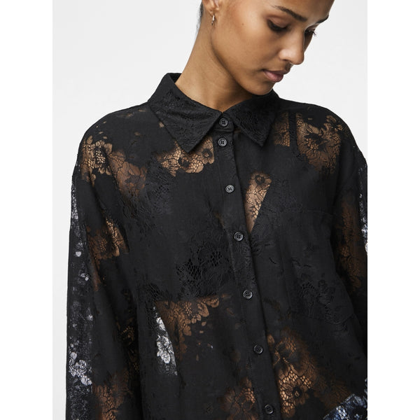 PIECES Pieces damskjorta PCNORINNE Shirt Black