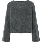 PIECES Pieces damstickad kofta PCJIKO Knit Medium grey melange