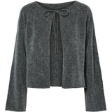 PIECES Pieces damstickad kofta PCJIKO Knit Medium grey melange