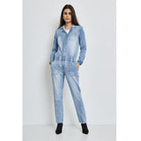 Place du Jour Place du Jour dam jumpsuit 92605 Restudsalg Denim Blue