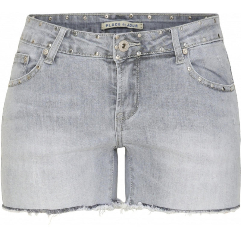 Place du Jour Place du Jour dam shorts 1619-GJ Restudsalg Grey Denim