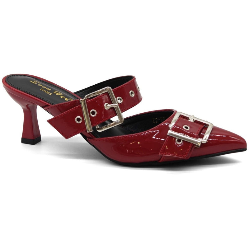 SHOES Randi dam Klackskor L2-79 Shoes Red