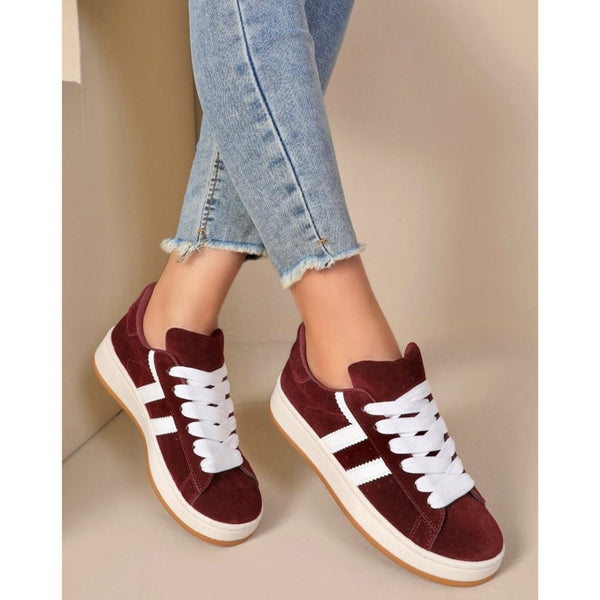 SHOES Rosalie dam sneakers BM-1101 Shoes Wine