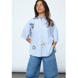 Sisters Point SISTERS POINT dam kjol ELLA-N Shirt Stripes Emb