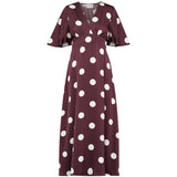 Sisters Point SISTERS POINT dam klänning GISELA Dress Deep Bordeaux Dot