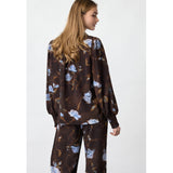 Sisters Point SISTERS POINT dam skjorta VIADA Shirt Brown/Blue Flower