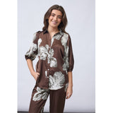 Sisters Point SISTERS POINT dam skjorta ELLA Shirt Brown flower