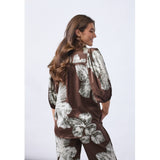 Sisters Point SISTERS POINT dam skjorta ELLA Shirt Brown flower