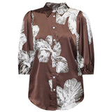 Sisters Point SISTERS POINT dam skjorta ELLA Shirt Brown flower
