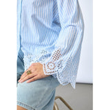 Sisters Point SISTERS POINT damskjorta IBEA Shirt Blue Stripe