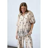 Sisters Point SISTERS POINT DAM skjorta ELLA Shirt Champagne Black
