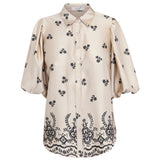 Sisters Point SISTERS POINT DAM skjorta ELLA Shirt Champagne Black