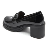 SHOES Salome Dam loafers med klack 6687-1 Shoes Black