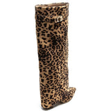 SHOES Sof Dam stövlar 9501A Shoes Leopard