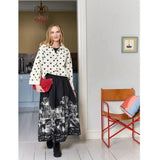 Black Colour BLACK COLOUR dam jacka BCELLIE Jacket White Dot