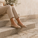 SHOES Tanja dam ballerina skor W2300 Shoes Kaki