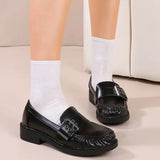 SHOES Thalina dam loafers 17FO-36 Shoes Black